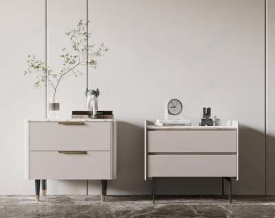 现代床头柜3D模型下载